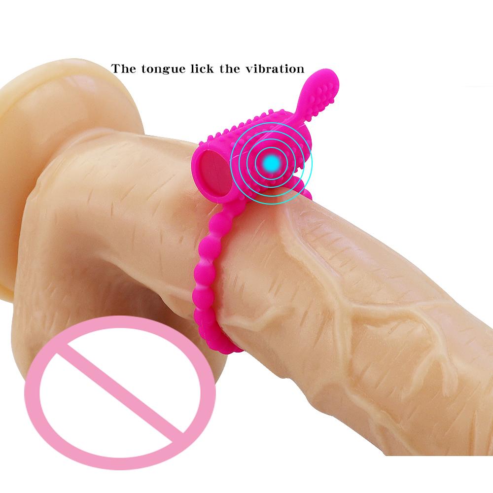 Male Sex Toy Silicone Vibrating Penis Rings Time Delay Ejaculation Cock Rings Adult Penis Trainer Sex Toy for Men Erotic