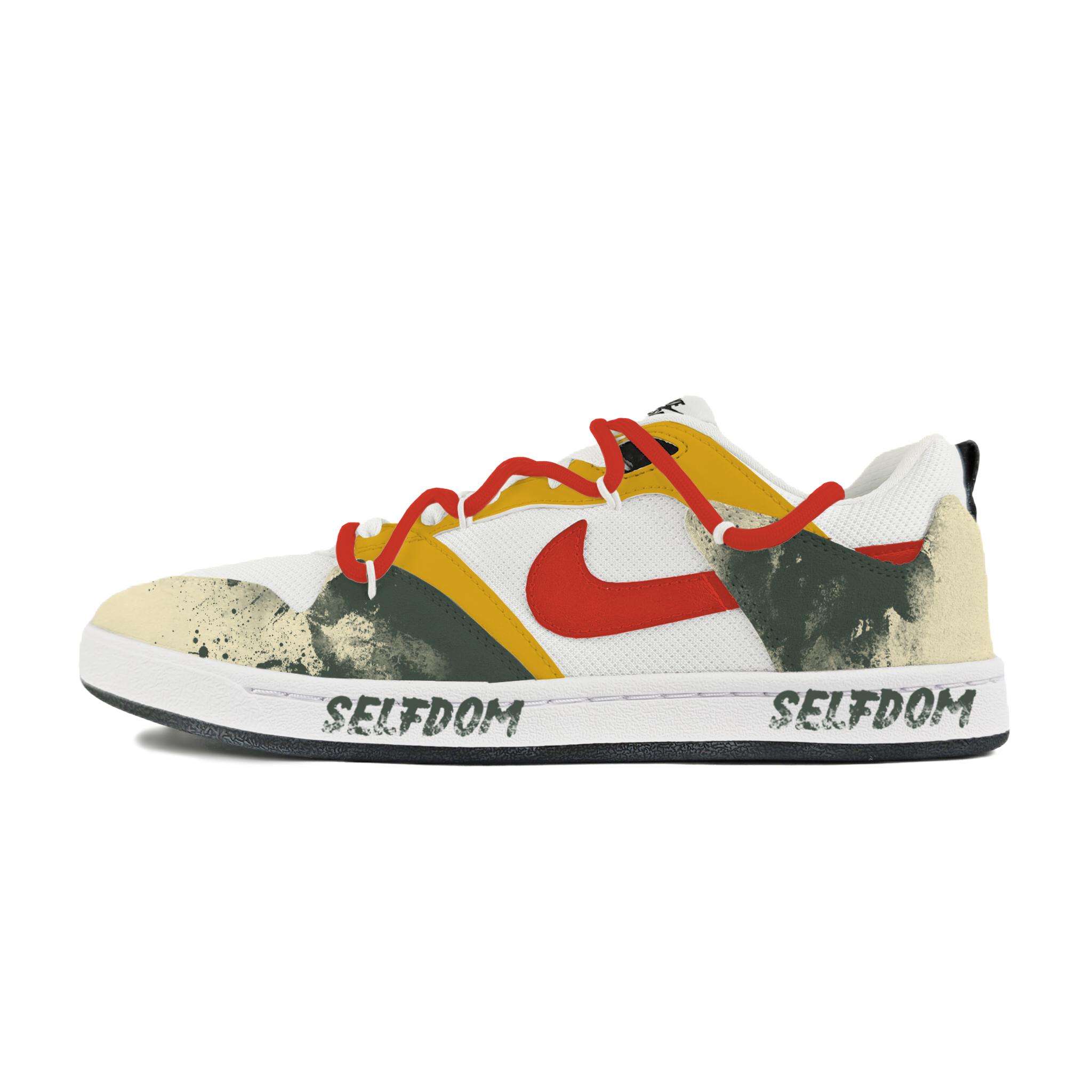 

Nike SB Alleyoop Abrasion Resistant Low top Skateboard Shoes Men s White Red Green CJ0882-100(Team183-) 44