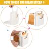 Bread Slicer Foldable Toast Slicer Tool Adjustable Toast Loaf Slicing Machine Plastic Bread Cutting Guide Tools for Homemade Baking Tool