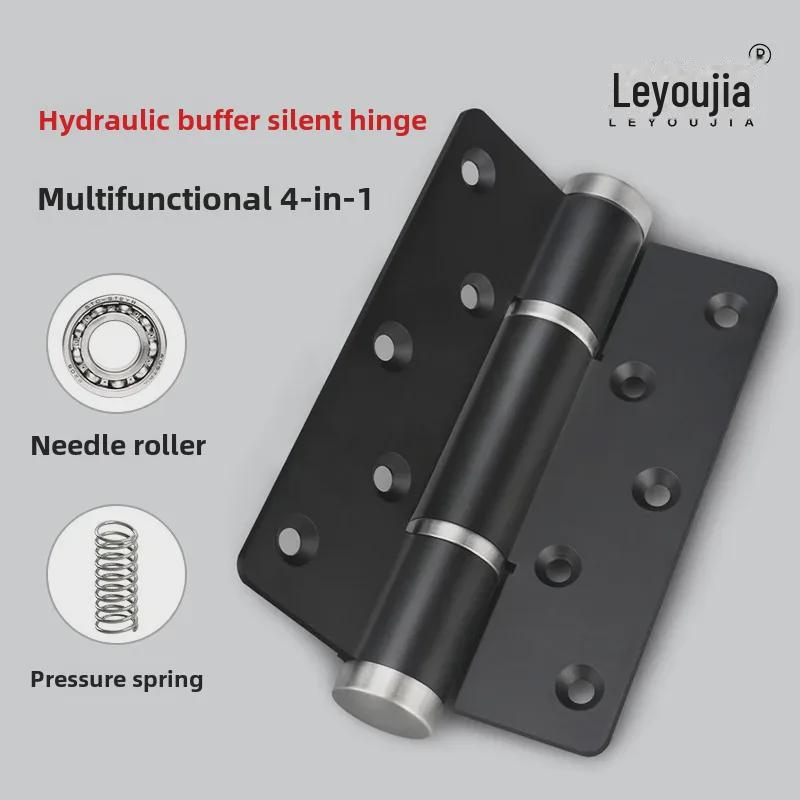 Hydraulic Invisible Door Hinge Closer with Automatic Rebound and Self-Closing Spring