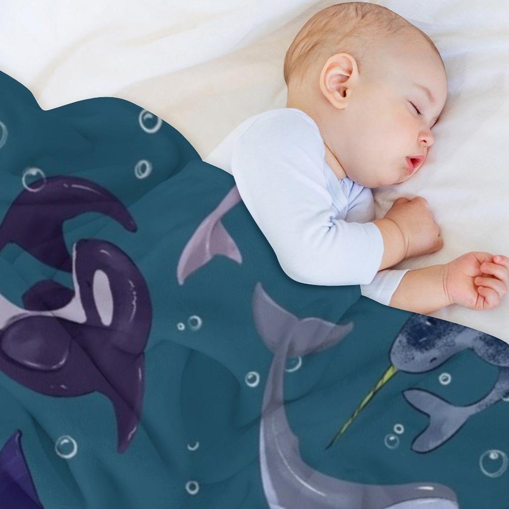 Whale of a Time Throw Blanket Furry christmas decoration Summer Beddings Sofa Blankets