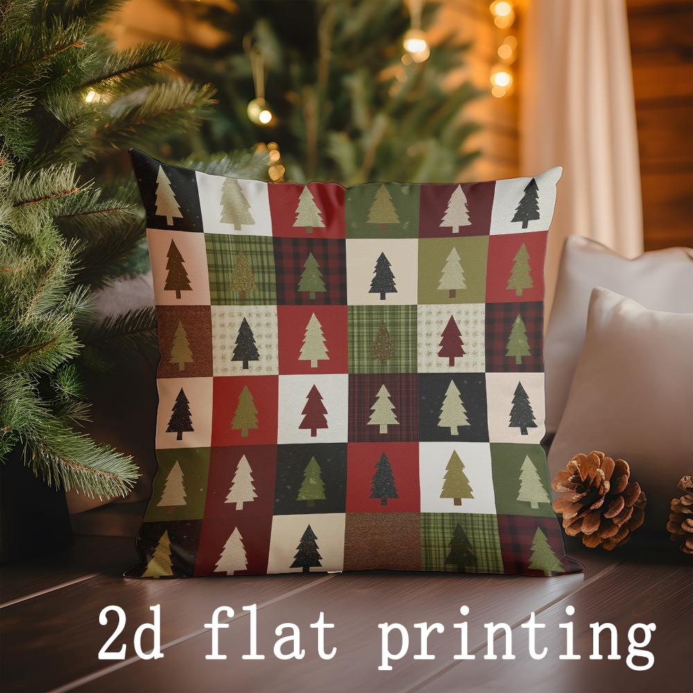 

Домашний Декор Рождественский Пэчворк Цифровой Рисунок Наволочки Чехол для Подушки с Рисунком Подходит для Дивана Спальни Автомобиля Наволочка 16x16Inch