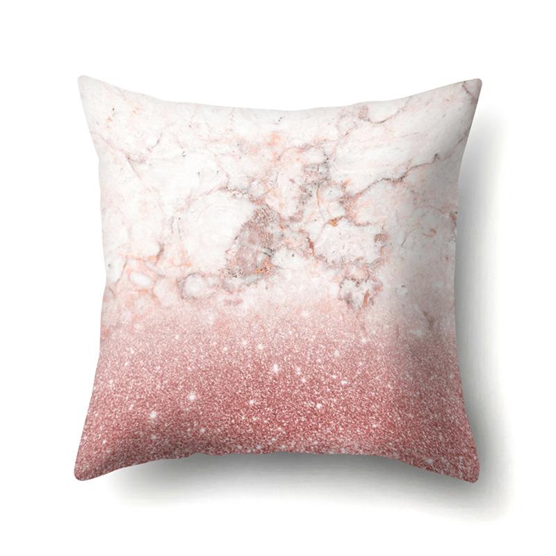 Polyester Pillow Case Automobile Decoration Home Printed Pillow Case Waist Cushion Cover Car Cushion Head Cushion Cover