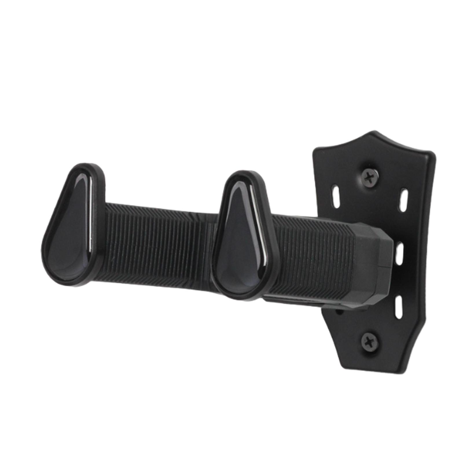 

Guitar Wall Mount Hangers Rack Auto Lock Display Stand Musical Instrument Support Holder Wall Hook Easy to Install чёрный