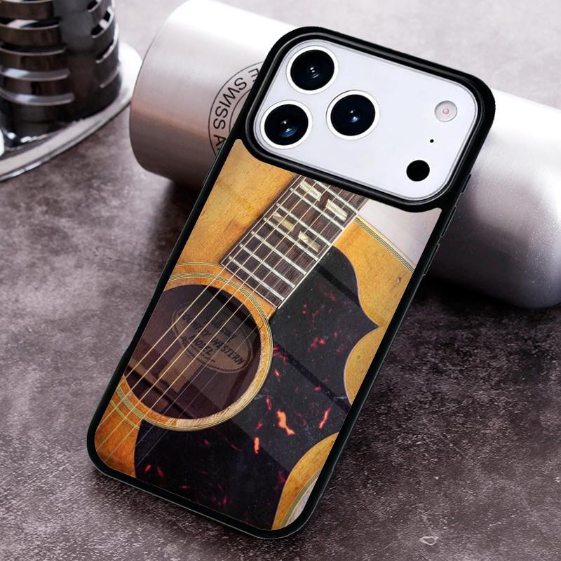 Rustic-Sepia-Guitar Phone Case For iPhone 17,16e,15,14,13,12,11,Mini,Pro,MAX soft Silicone Cover