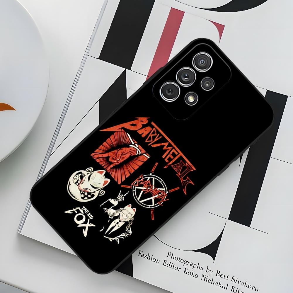 B-BABYMETAL R-Rock Band Phone Case for Sumsung Galaxy S24 S23 S22 S21 S20 A24 A34 N20 M54 A54 A53 Fe Plus Ultra Black Soft Cover