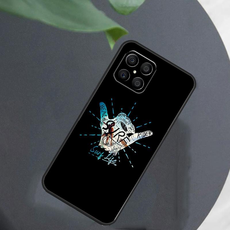Surfer Surf Hang Loose Shaka For Honor Magic 5 6 7 8 Pro Case For Honor 400 200 50 70 Lite X8c X8b X9a X9b X9c X9d Win RT