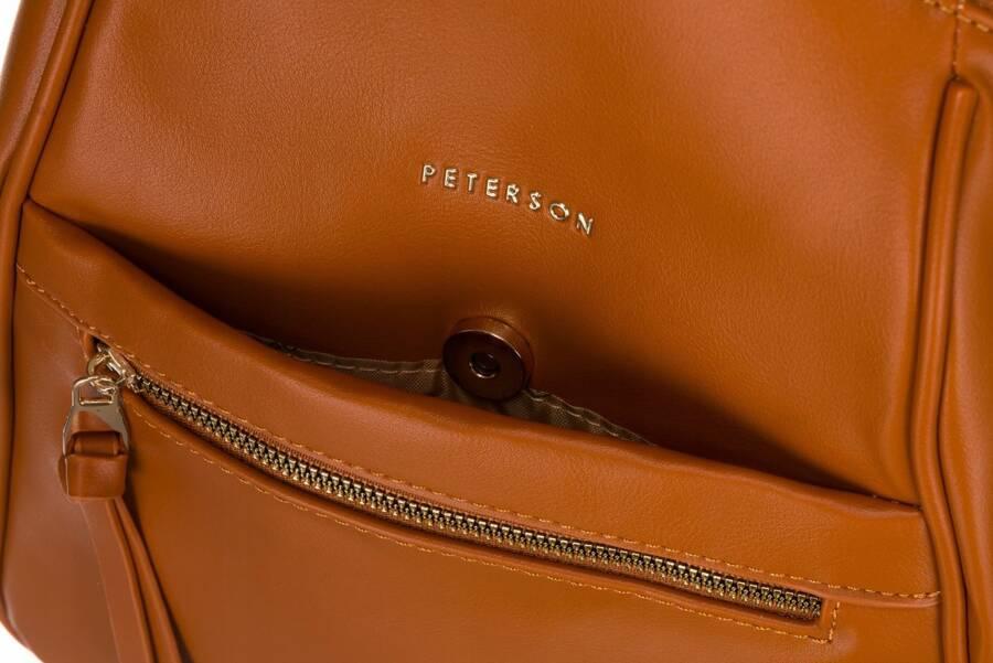 Elegant women's backpack made of eco-leather - Peterson