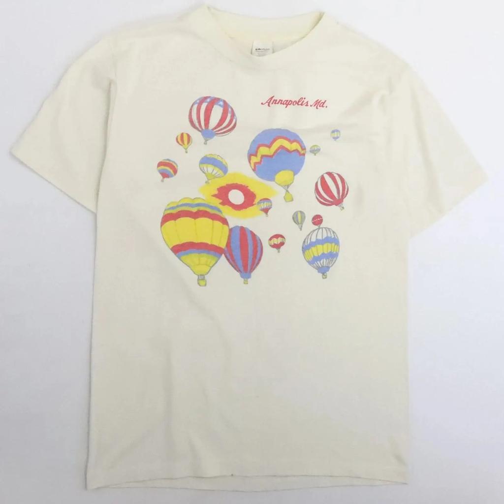 Vintage Annapolis Hot Air Balloons T Shirt Size Medium 80s 90s Vintage Fashion Designer Clothes Graphic Stylish Soft