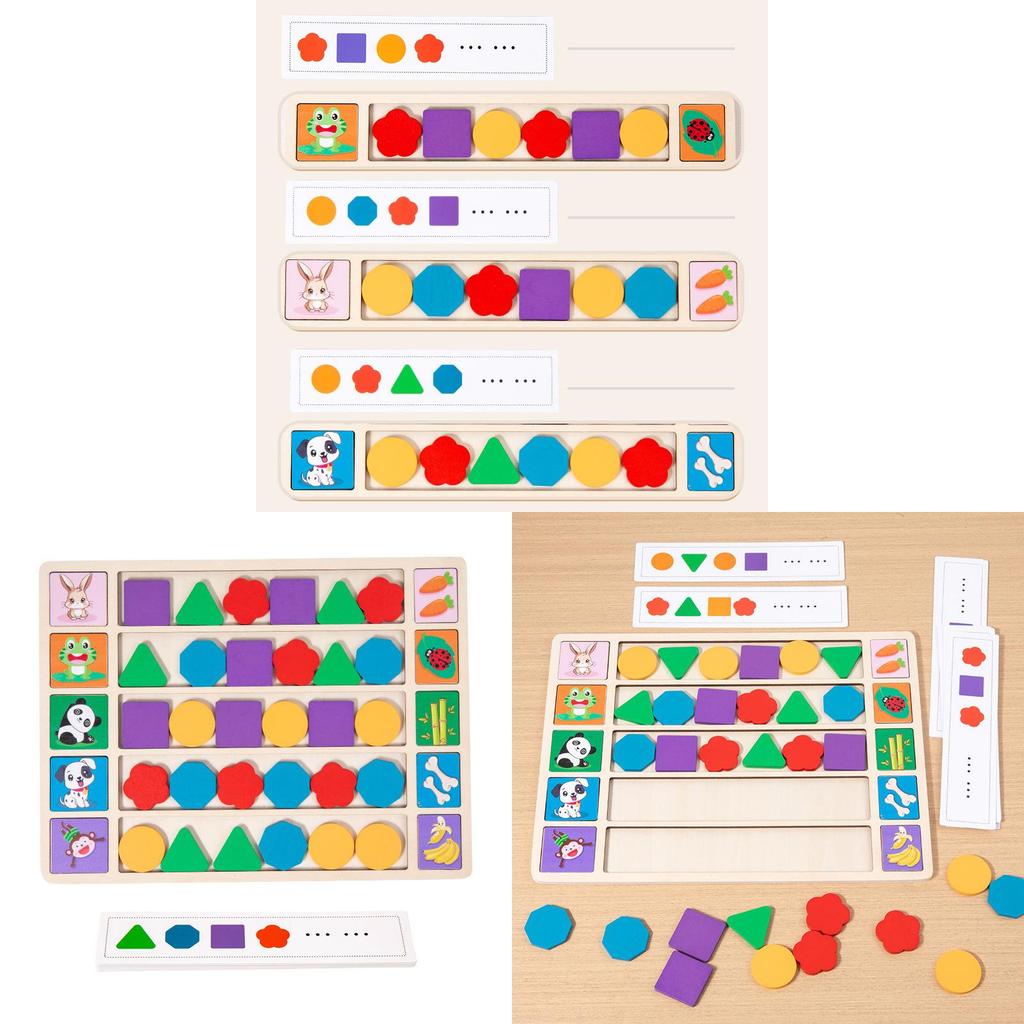 Wooden Montessori Shape Sorting Puzzle For Toddler Cognitive Development Educational Toy