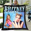 Star Britney Spears Printed Blanket Flannel Warm Blankets Soft And Comfortable Blanket Bed Linings Cubre Cama Birthday Gift
