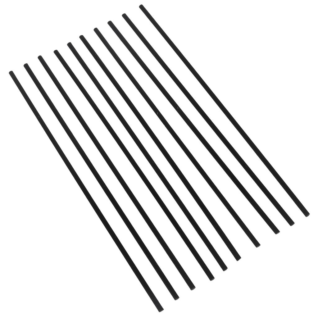 10pcs Wooden Diffuser Sticker 9.8in Aroma Diffuser Replacement Stick for Yoga Meditation Black