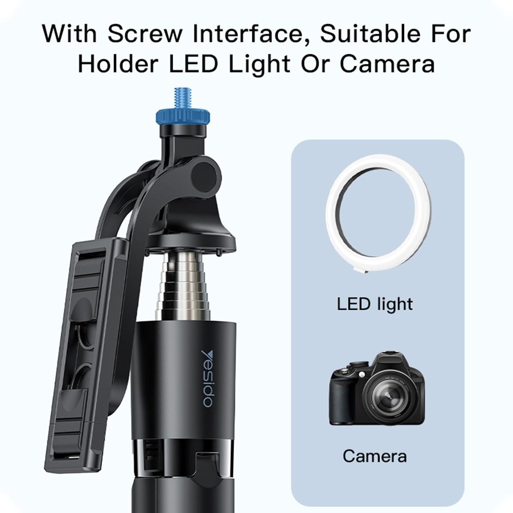 Factory Price SF13 Retractable Extended Wireless Tripod Phone Live Streaming Selfie Stand