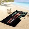Chainsaw Man Print Beach Towel, Large Soft Quick Dry Towel for Beach Camping Swimming