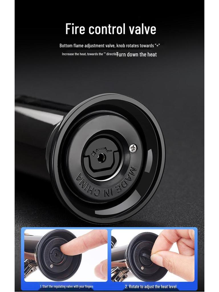 JL550 Direct Jet Torch: Windproof Metal Lighter with Blue Flame, 1300℃ Welding Torch for Outdoor Use