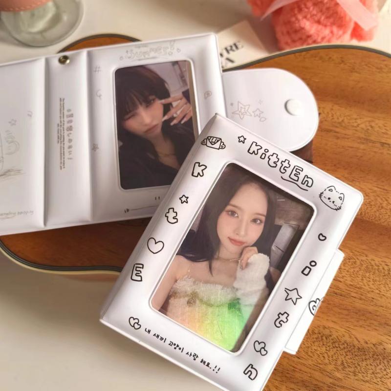 3 Inch 32 Slot Photo Card Card Holder Kpop Binder Idol Postcard Lomo Card Photo Album Collector Card Binder Photocards