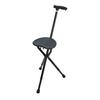 Folding Cane with Seat and LED Light, Adjustable Walking Stick for Seniors, 440lbs Capacity