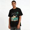 Vintage Ocean Club Coconut Island Surf Print Casual Short Sleeve T-Shirt Pure Cotton T-shirt