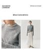 RX|2025 Light Luxury Cashmere Sweater: Women's Diamond Jacquard Round Neck Knitwear