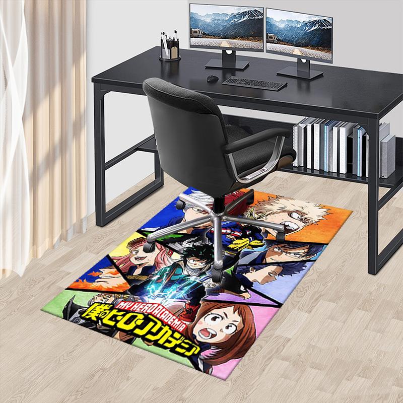 

1pc My Hero Academia Anime Chair Mat - Office Desk Carpet, Non-Slip Floor Protector for Home Decor, Gaming Room, Seasonal Gift Idea.T039 60cm by 90cm