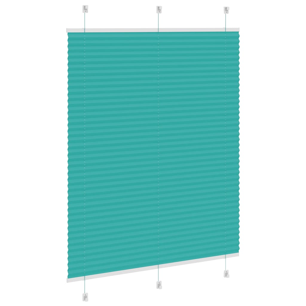 Green Petrol Pleated Blind 105X100Cm Fabric Width