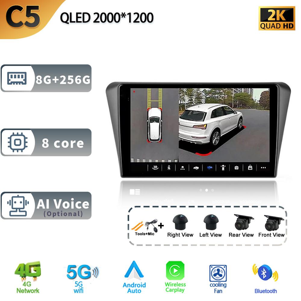 Android 13 Car Radio Wireless Carplay For Peugeot 408 2014- 2018 5G Wifi Stereo Multimedia Video Player GPS Navigation Head Unit