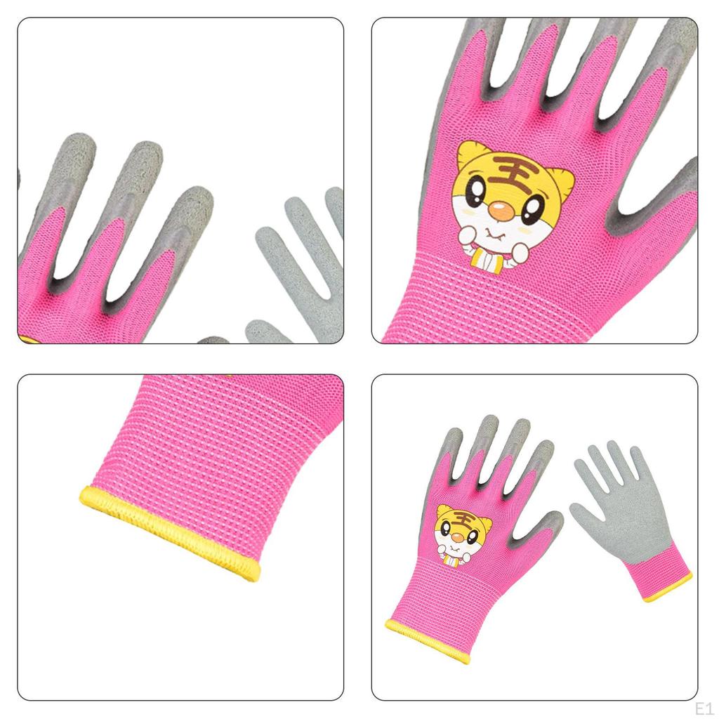 Gartenhandschuhe für , 1 Paar Handschutz, Alter 3-5, Jungen und Mädchen, Angeln