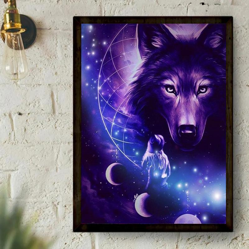 

5D DIY Алмазная картина Различные животные Алмазная вышивка Набор для вышивки крестом Полный горный хрусталь Мозаика Домашний декор Подарок Square 20x30cm