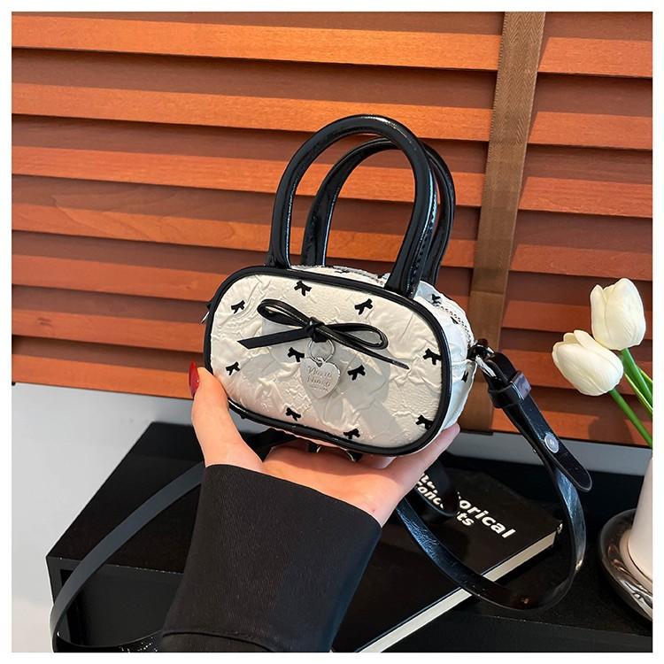 

Розовый бант портативная сумка-подушка женская сумка новая высококлассная балетная сумка-мессенджер белый