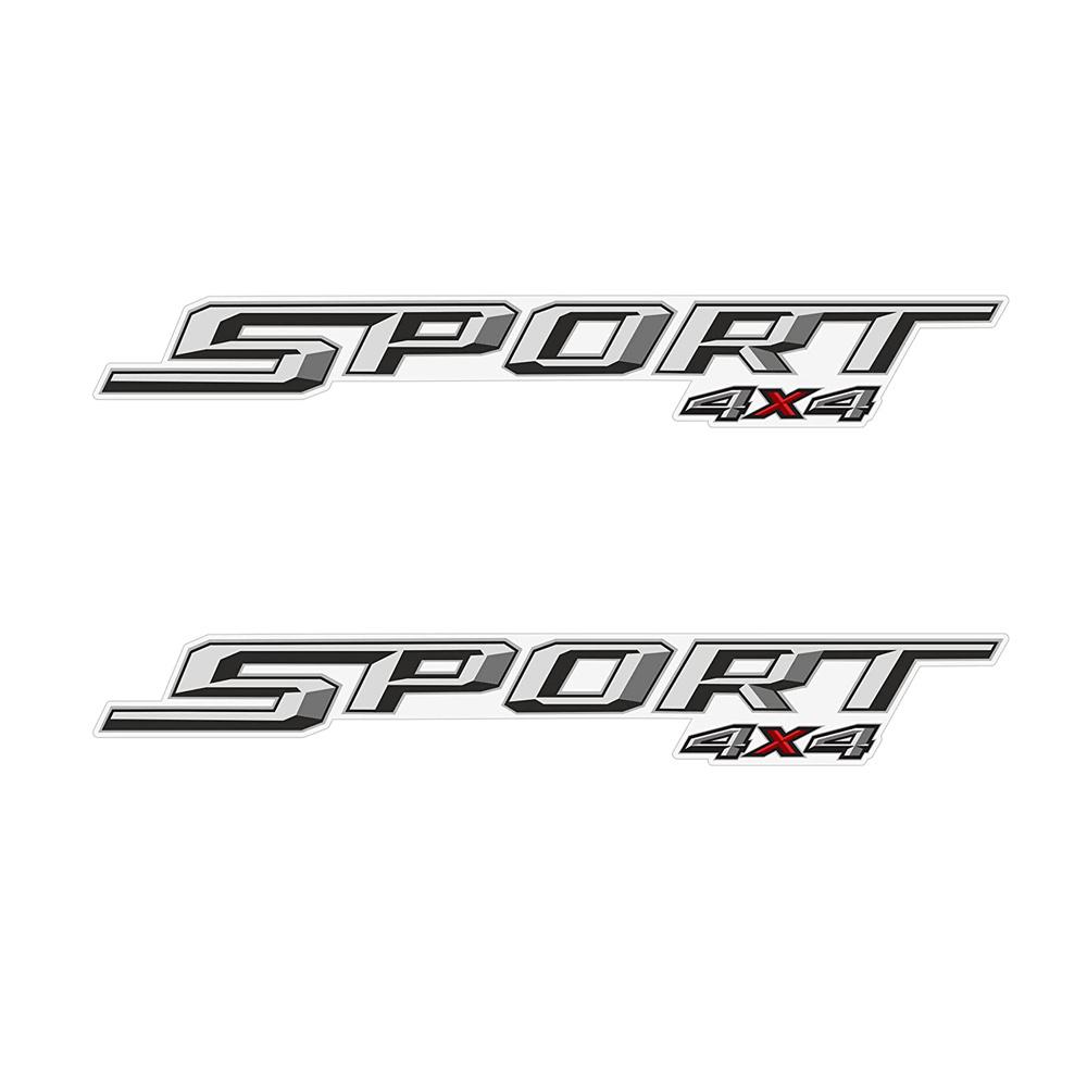 2 Pcs Waterproof PVC Decal Car Body Fender Rear Trunk Sport 4X4 Graphics Sticker