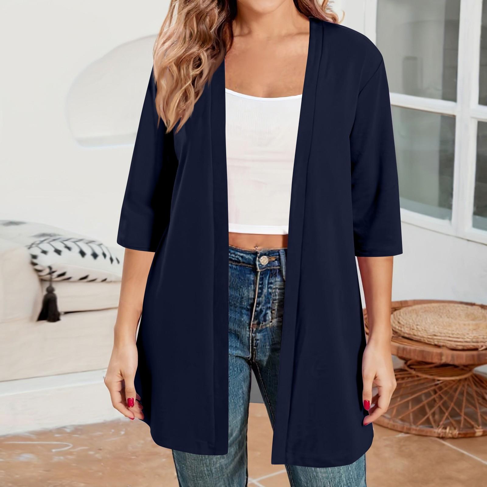 

T Shirts For Women Pleated V-Neck Dressy Casual Blouses Printing Short Sleeve Summer Tops Loose Fit XL тёмно-синий