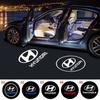 2PCS LED Car Welcome Door Lights Badge Accessory For Hyundai Genesis N-LINE I10 I20 I30 I40 IX20 IX35 Kona Getz Veloster Tucson PP18