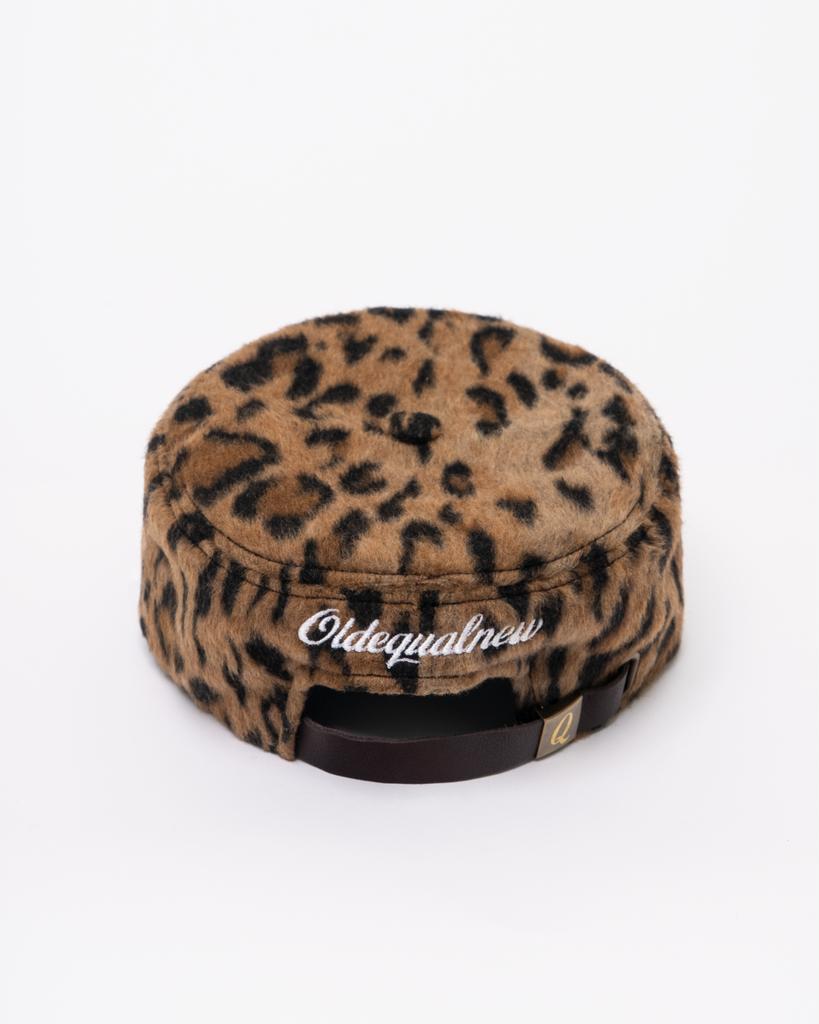 Oldikeolnyu Q Logo Pillbox Leopard Brown