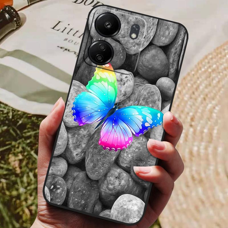 Für Xiaomi Poco C65 Hülle PocoC65 Luxus Bemaltes Telefon Silikon Rückseite Für Xiaomi Poco C65 Hüllen C 65 Schutzhülle Capas