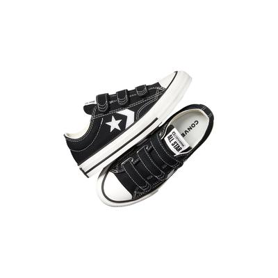 PL 76 Ox Lage top Kinder Skateboard Schoenen Zwart Kleuterschool A06892C