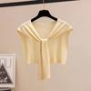 Thin Air Conditioning Scarf Lightweight Knit Cape Korean Style Fake Collar Neck Guard  Women Girls