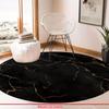 Luxury  Black Golden MarblePattern Round Shape Floor Mats Kitchen Hallway Runner Rug Bedroom Living Room Soft Carpet Non-slip Area Rug