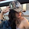 Duckbill Modern Cap Striking Embroidery For Fashion Women Forward