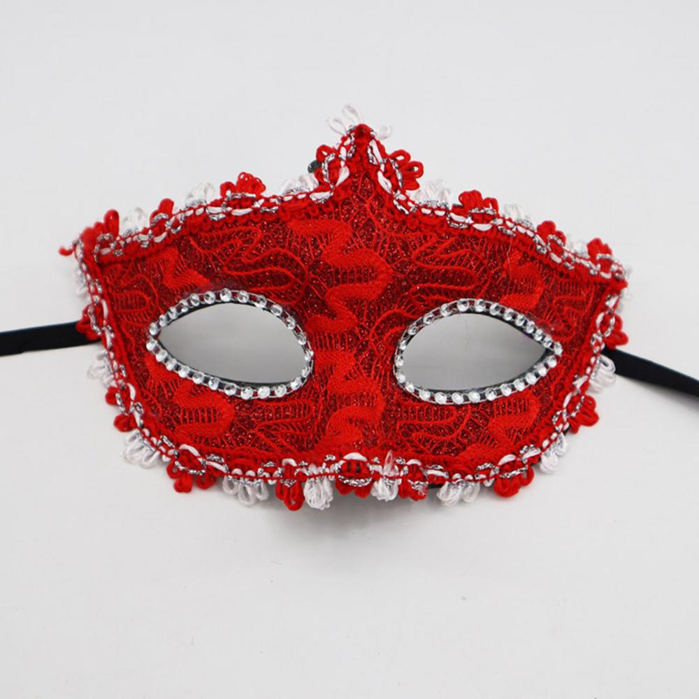 Adult Half-Face Mask Retro Half Face Masks Venetian Party Beauty Princess Mask Prop Halloween Christmas Masquerade Ball Decor