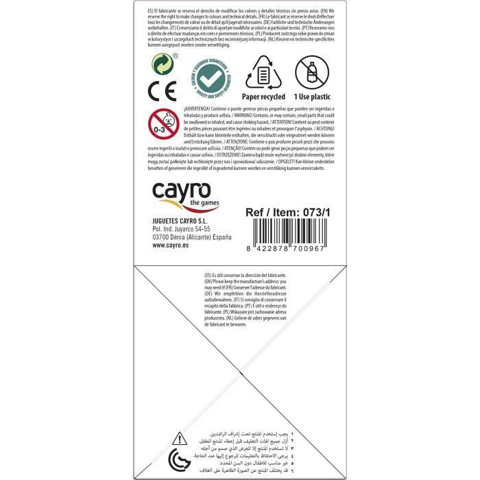 Tasse à dés pour jeux de société - Cayro - Doublure en cuir - Marron - 8,5x8,5x10,6 cm - Design unique