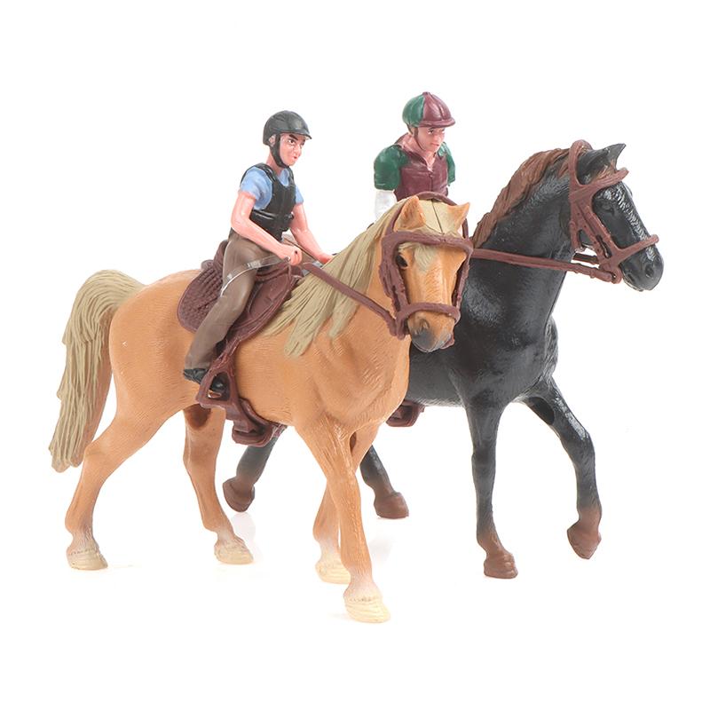Simulation Mini Animals Horse Racing Models Action Figures Model Education Toys