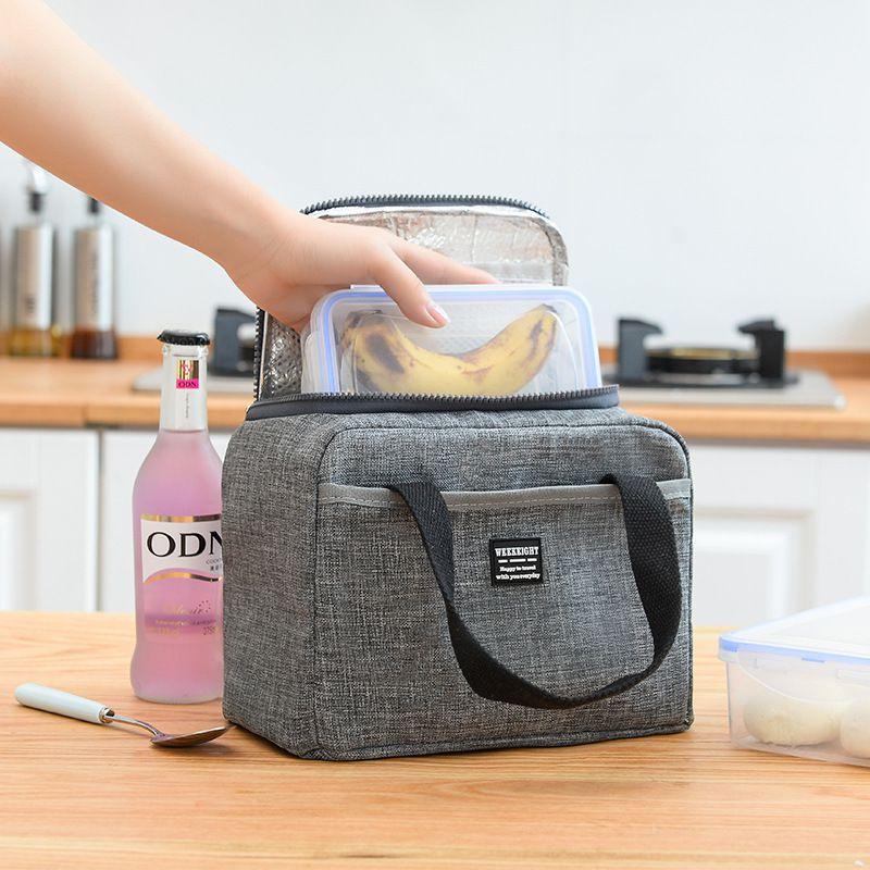 Box Insulated Lunch Soft Cooler Bag Waterproof Thermal Work School Bento Picnic
