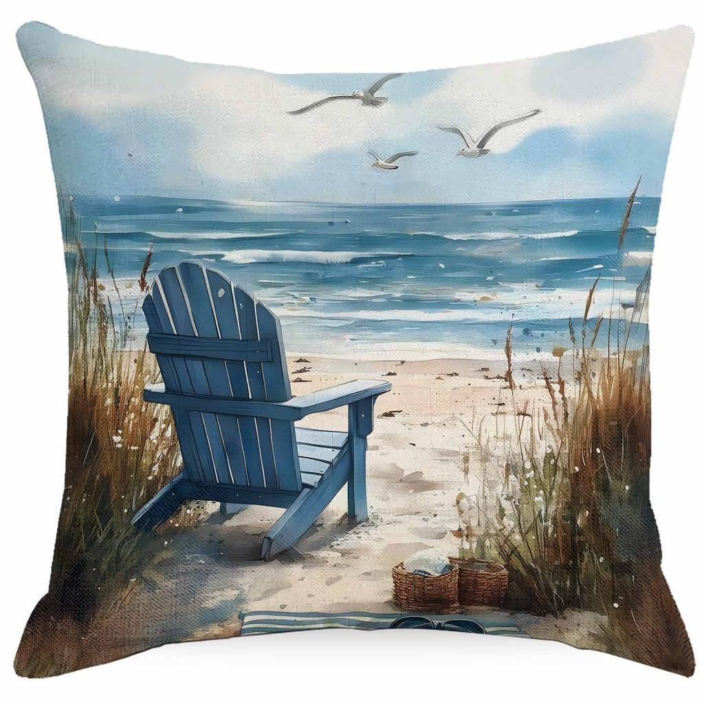 Explosive Coast Beach Pillow Case Summer Home Sofa Cushion Pillow Case
