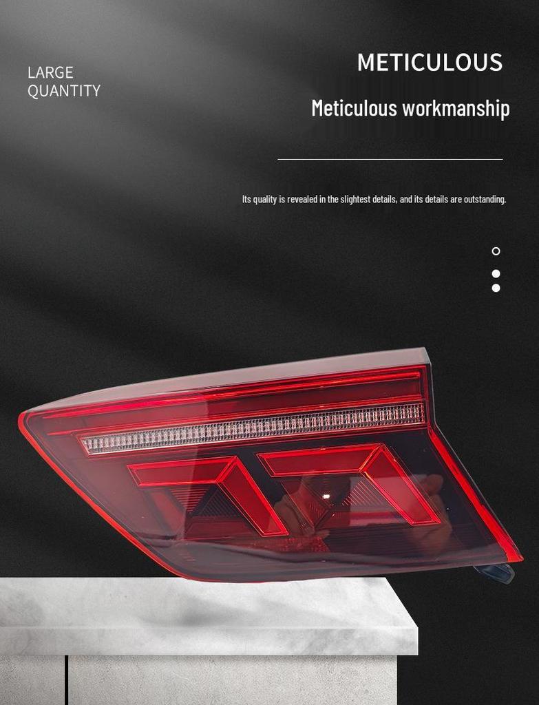 Compatible with 17-22 Tiguan: High-End LED Dynamic Taillight Assembly with Dual Reversing Light.