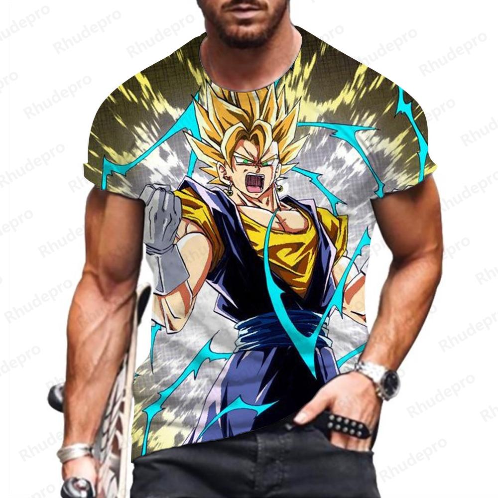

Мужская футболка Goku, футболки Dragon Ball Z Y2k, одежда высокого качества, детские топы в стиле аниме Vegeta Super Saiya, новинка в стиле хип-хоп M