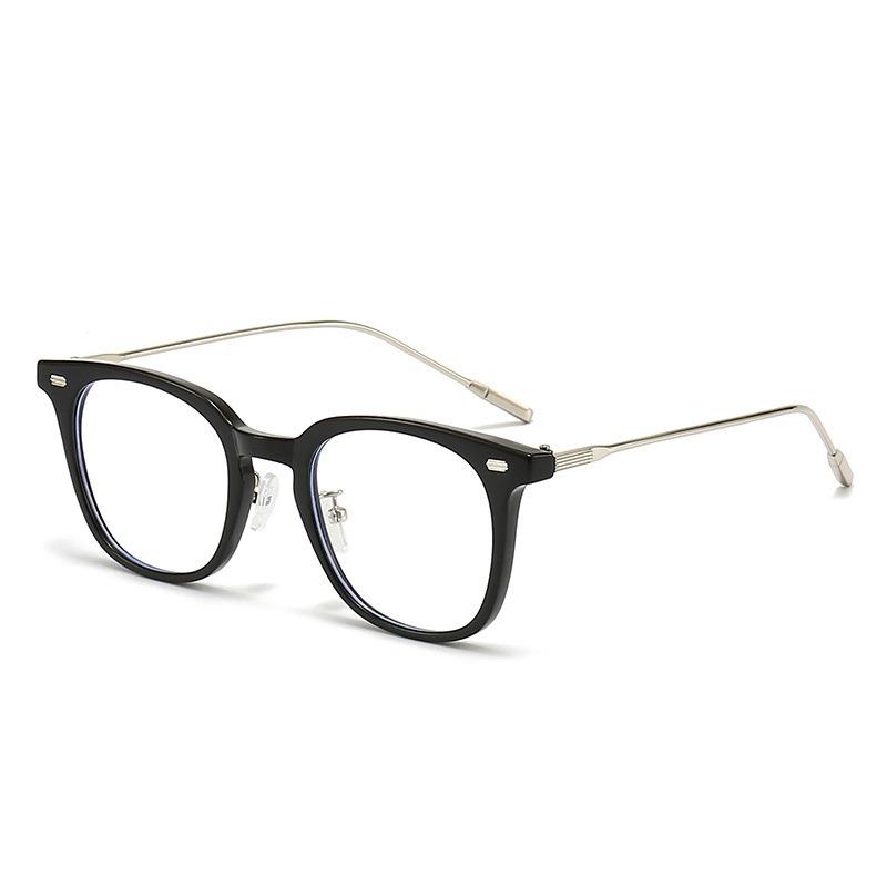 Anti Blue Light Glasses Korean Anti Radiation Eyeglasses Round Metal Frame