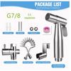 Women's Bidet Sprayer Set: High-Pressure Booster Faucet, Shower Head, and 304 Stainless Steel Toilet Splitter.