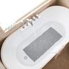 Non-Slip Pebble Bathtub Mat Machine Washable Eco PVC Bathroom Mat With Drain Holes Suction Cups Deep Foot Massage Shower Mat