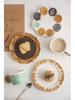 Cute Korean-Style Ceramic Mug & Cookie Series Tableware Set: Coffee Cup, Breakfast & Dinner Plates, Dessert Plate