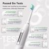 YBK Waterproof Ultrasonic Sonic Electric Toothbrush USB Wireless Rechargeable Soft Teeth Whitening Brush for Household Use